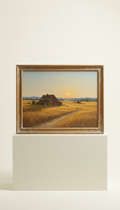 Golden Prairie Homestead Oil Painting
